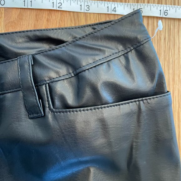 Vintage Kathy Ireland 90s Y2K PVC Faux Leather Pants NWOT - Picture 5 of 10